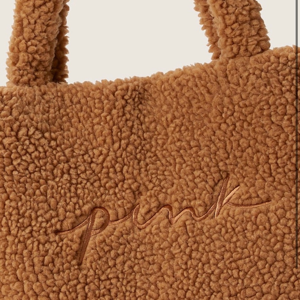 NWT Victoria’s Secret PINK Cozy Plush Tote Bag - Picture 10 of 11